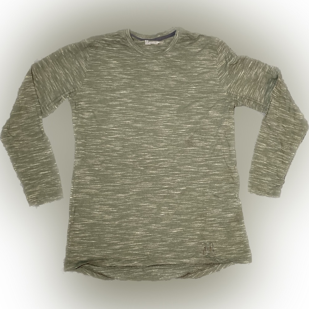 Under Armour Men’s Fitted Long Sleeve Crew Neck Green size Medium